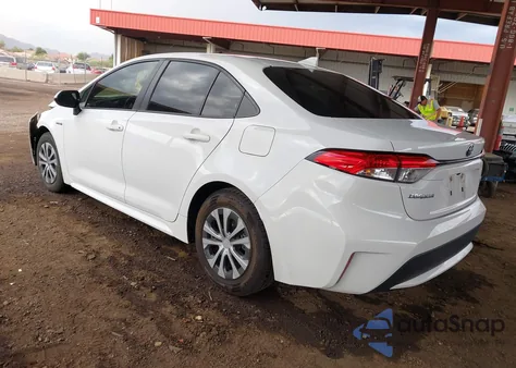 2020 Toyota Corolla Hybrid Le из США, поврежденный, VIN JTDEBRBE6LJ010544